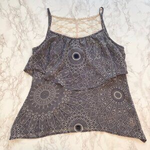 Pacsun Kirra Printed Top Blue Size Small